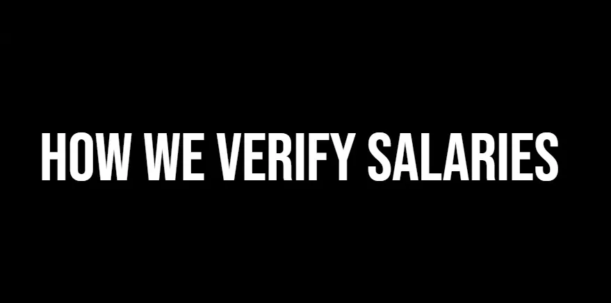 How We Verify Salaries